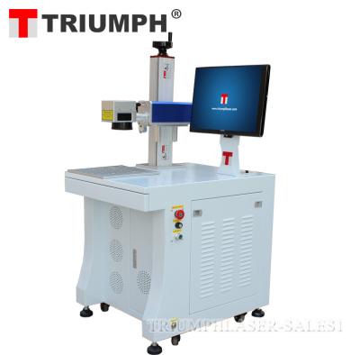 China Desktop Deep Marking 50w Fiber Laser Marking Machine With Computer for sale