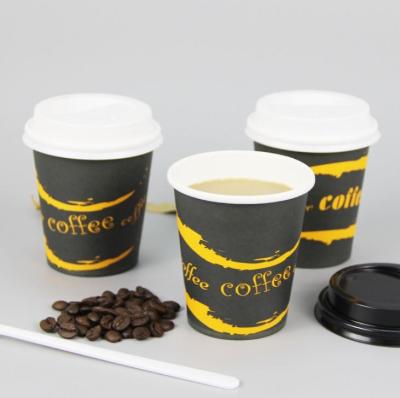 China Milk/Tea/Juice/Beverage Disposable Paper Coffee Cup With Lid Lids for sale