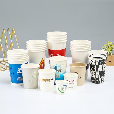 China Disposable Beverage Black Coffee Cups Disposable Cup With Lids Cover for sale