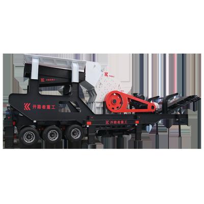 China Good Quality Crawler Sand and Gravel Stone Crusher Mining Plants and Type Set Steel Made Tire Type Product Mobile Station Crusher 150TpH for Sale for sale