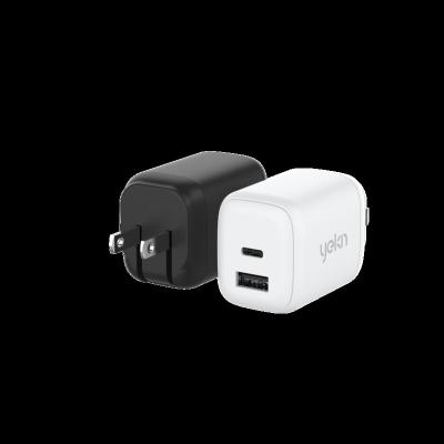 China Palladium YEKN Fast Charging YUC232A 32W Dual USB-C GaN Charger for sale