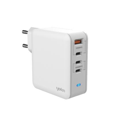 China YEKN YUC4100A 100W Multiport PD GaN Fast Charging Charger With Interchangeable Plug for sale