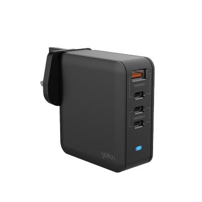 China COMPUTER Yellowknife 100W Multiport PD GaN Charger with Interchangeable Socket GaN Tech 4 Ports 200W USB C PD 100W USB Charger for sale