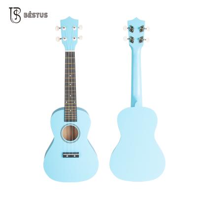 China Wholesale Basswood Beginner Basswood BESTUS 21 Inch Soprano Ukulele 4 String for sale