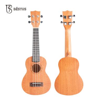 China BESTUS Mahogany Cheap Wholesale Ukulele Guitar Small Mahogany 21