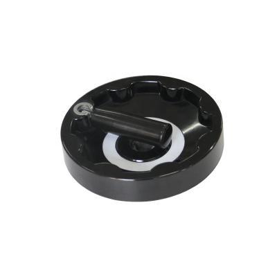 China Solid Power Tools Can Be Customized Black Inner Bakelite Hole Handwheel Plastic Corrugated Handle for sale