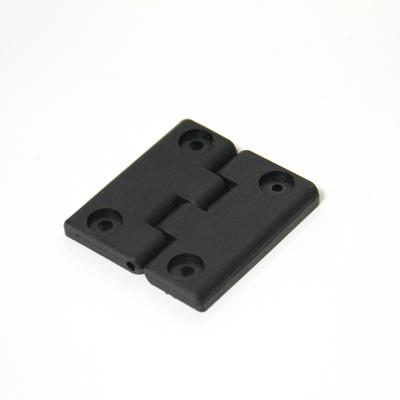 China Corrosion Resistant And Durable HZ110008 Black Reinforced Rust Pitch 37.5*28 Industry Door And Window Nylon Mechanical Link Hinges for sale