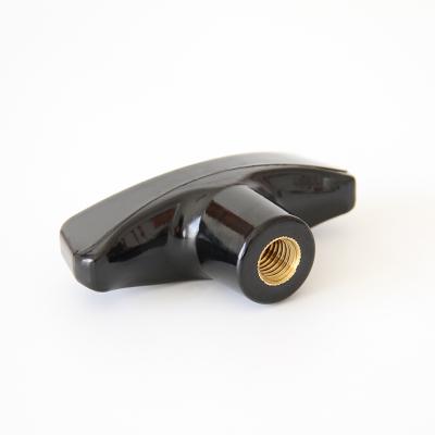 China HZ.102005 Modern Bakelite Machine Handle T Shaped Knob With Attached Screw Or Nut for sale