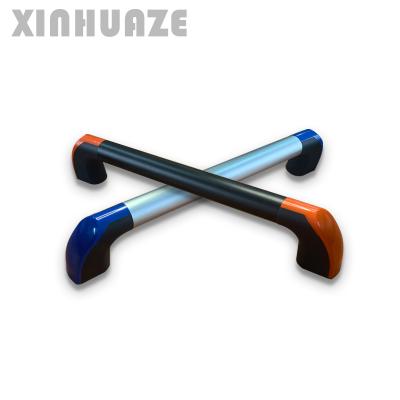 China Modern available in custom length black and silver with blue and orange trim cover with thick extended cover 35 round tube handle for sale