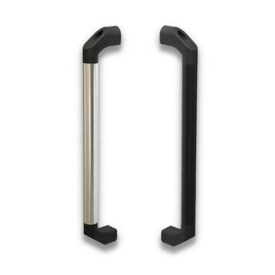 China Modern Can Be Customized Length Reinforced Handle Seat Aluminum Alloy Round Tube Door And Nylon Window Handle for sale