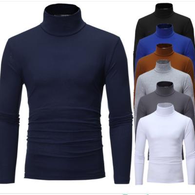 China 2022 New Popularity Hot Sale Products Slim High Collar Men's Anti-pilling T-shirt for sale