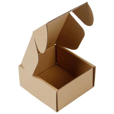 China Wholesale design high quality biodegradable rigid paper recyclable corrugated cardboard foldable flat box small ad box for sale