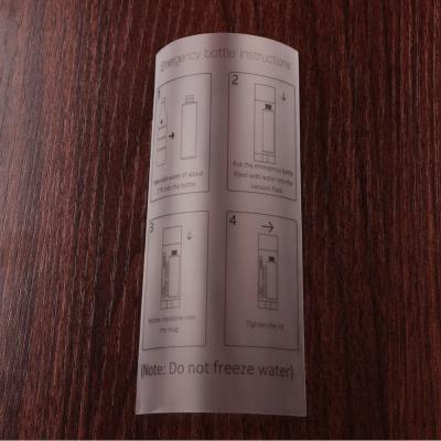 China Waterproof Custom Waterproof Clear Self Adhesive Sticker Label for sale