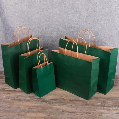 China Manufacturer Custom Personalized Recyclable Green Book Gift Craft Recyclable Shopping Bags With Logos for sale