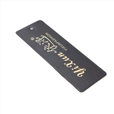 China Wholesale Recyled Custom Printed Cardboard Kraft Paper Black Vintage Hang Tags Hangtag For Clothing Clean Logo for sale