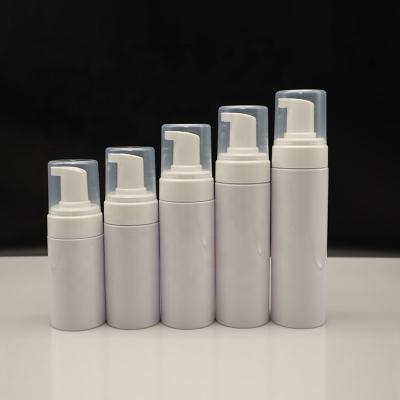 China Cosmetic ready white goods100ml 120ml 150ml 200ml face wash facial foaming foam pump cleanse bottle for sale