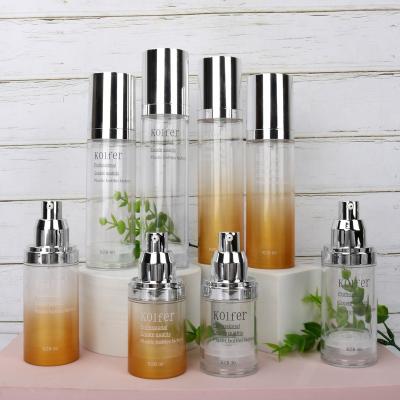 China Top Selling 100ml Cosmetic Pump Bottle Transparent Airless Cosmetic Bottle Packaging Airless Wholesale for sale