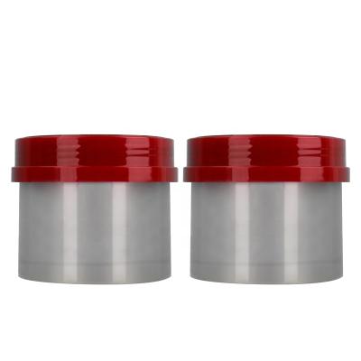 China Household products wholesale 200g skin care M hair to ask plastic cosmetic to rub cream jar with red screw cap for sale