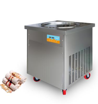 China Snack Factory Frying Ice Cream Machine Bun Ice Cream Machine Yogurt Machine Square Pan for sale