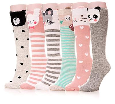 China Design Kids Girls Anti-slip Popular Animal Knee High Cartoon Socks For Wholesale for sale