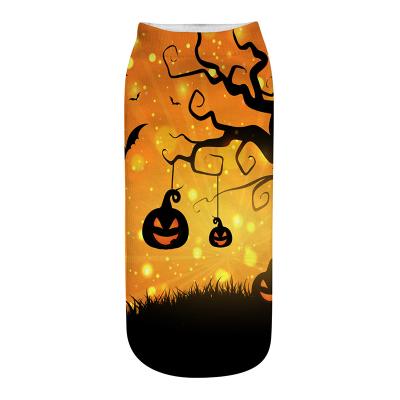 China Custom Novelty Anti-slip Logo Women No Show Halloween Socks For Wholesale for sale