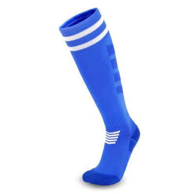 China New Design High Quality Antibacterial Football High Knee Sports Sock For Kids for sale