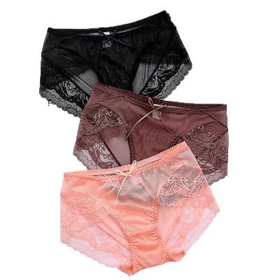 China Rongrong Breathable Wholesale Women's Breathable Underwear Lace Seamless Panties for sale