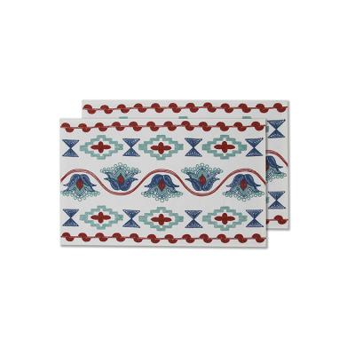 China Viable Geometric Embroidered Thick Custom Textiles Placemats Placemats Place Mats Place Mats for sale