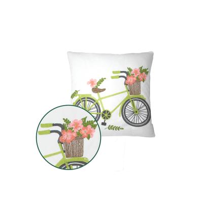 China Sustainable Square Decorative Embroidered Cushion Covers for sale