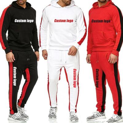 China Anti-pilling hot sale popular design plus size polyester casual hoodies set for men for sale