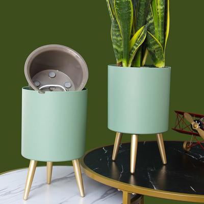 China Wholesale Deepbang Modern Plastic Self Watering Self Watering Planter Pot Garden Self Watering Flower Pot Smart Planter for sale