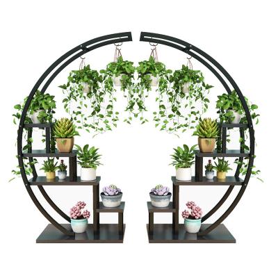 China DEEPBANG Modern Easy Assemble Metal Flower Stand Indoor Plug Plant Shelves Stand Living Room Flower Shelf for sale