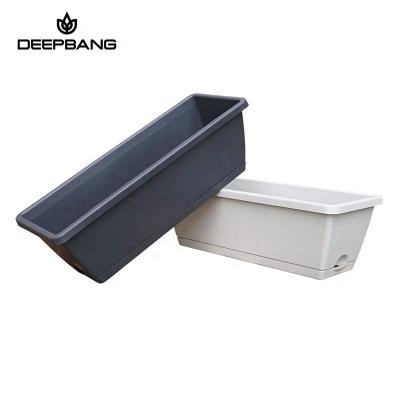 China Deepbang CLASSIC 2020 Latest Product High Durability Fashionable Flower Pots Planting Plastic Customized CLASSIC Home Bulk 50*19*15cm for sale