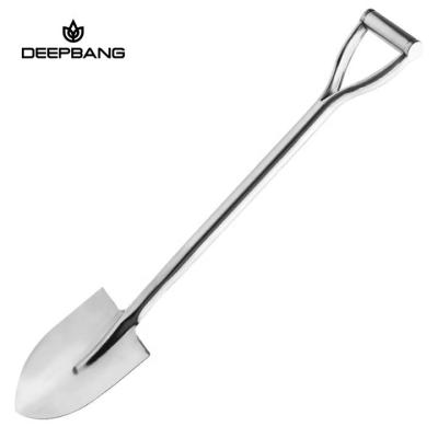 China Garden Tools Lady Gardener Use Flower Gardening Deepbang Plant Sand Soil Tools Stainless Steel Digging Hand Shovel Large With Steel Handle for sale