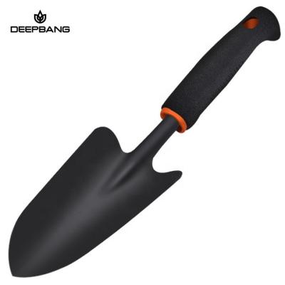 China High Quality Two Tone Black Garden Tools Deepbang Factory Iron Handle Garden Trowel Two Tone Black Hand Shovel For Sale for sale