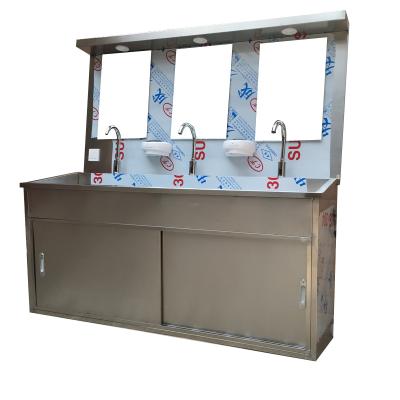 China Easy To Clean Corrosion Proof Work Long Stainless Steel Hand Wash Sink Hospital Stainless Steel Rust Proof Inductive Sink For Hand Washing à venda