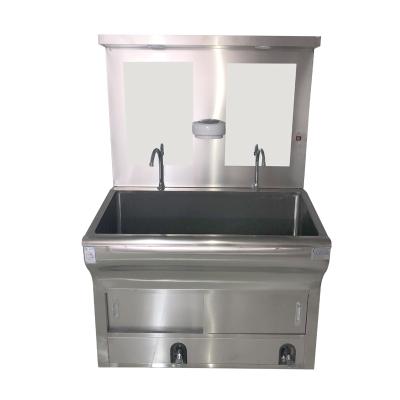 China Easy To Clean Corrosion Proof Work Hospital Stainless Steel Rust Proof Durable Long Sink For Hand Washing Stainless Steel Foot Pedal Hand Wash Sink à venda