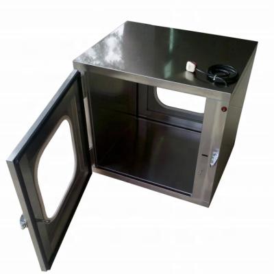 China Laboratory Stainless Steel Pass Box With Rubber Seal 2 Switch for sale