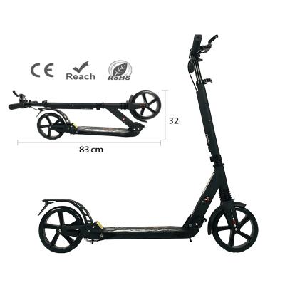 China Youth Smooth Ride Kick 200mm Big Wheel Off Road Foldable Portable Adult Kick Scooter For Adult for sale