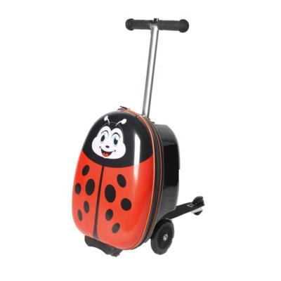 China Child Factory Supply 3 Wheels Foldable Kids Travel Kick Suitcase Luggage Scooter for sale