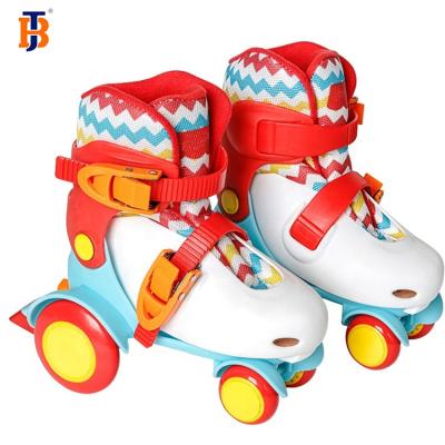 China 2020 Hot Selling 4 Wheel PP Adjustable Roller Skate Shoes With Helmet For Little Kids for sale