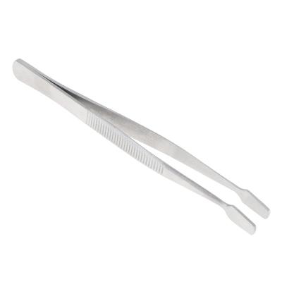 China Electronics / Jewelry / Other 108mm Fine Stainless Steel Tweezers are suitable for flat mouth tools in grinding machinery, electronics, jewelry, and other fine thrust for sale