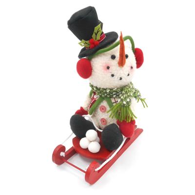 China Stuffed Christmas Decoration 28CM Christmas Stuffed Snowman Christmas Stuffed Toys for sale