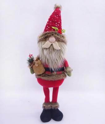 China Polyester Velvet Felt 2022 Indoor Christmas Decoration Home Decoration Position Santa Decoration YH22-50342-1 for sale