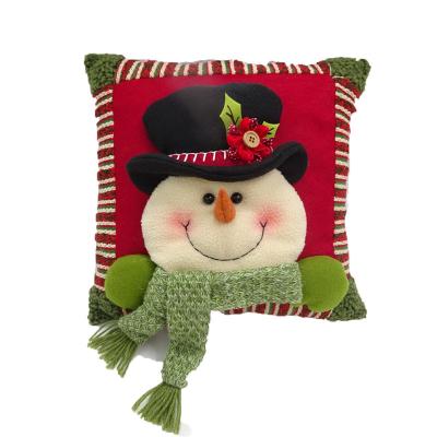 China High Quality T/C Fabric 35cm Pillow With Christmas Snowman Pillow Christmas Decoration for sale