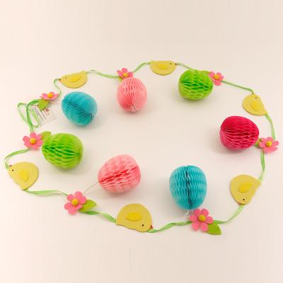 China China Easter Decorations Hanging Honeycomb With Seven Paper Balls Honeycomb Paper Decorations for sale