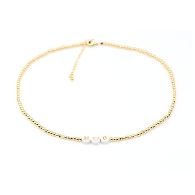 China 2020 TRENDY hot sale birthday gift 18k gold plated necklace jewelry for wholesale for sale