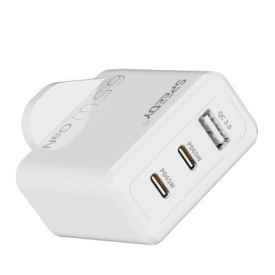 China 2022 Compatibility 65w Gan Wall Charger Mini 2 Pro Usbc Desktop Usb c 65watt Gan Mobile Phone Fast Charger Travel UK for sale