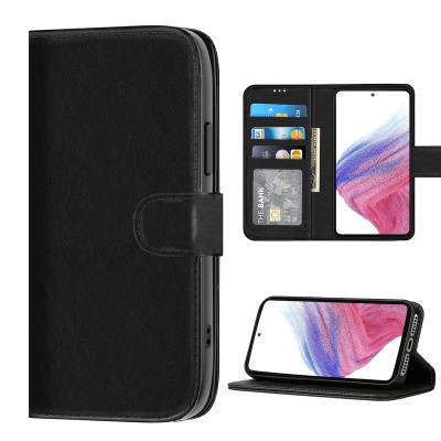 China New 2022 Fashion Wallet Flip Cover Leather Cell Phone Shockproof Luxury Cell Phone Case With Card Holder For Samsung A53 for sale