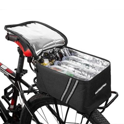 China Capacity Bicycle Rack Carrier Bag Trunk Bag Waterproof Pocket MTB Insulated Insulated Reflective Bike Pannier Shoulder Bag for sale